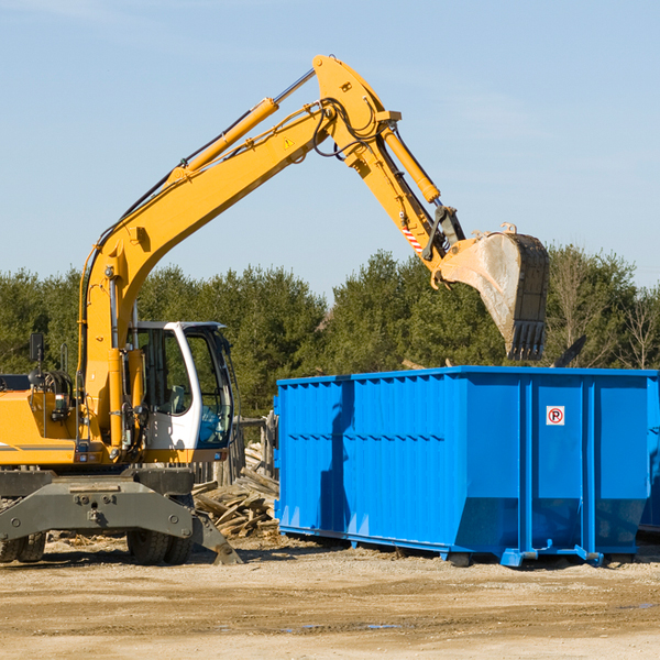 can i choose the location where the residential dumpster will be placed in Tannersville PA